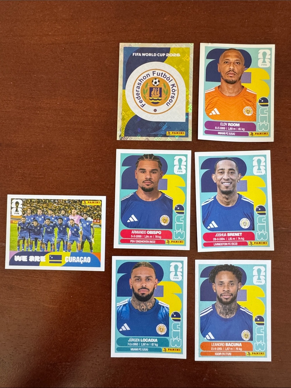 Panini FIFA 2026 Curaçao Football Sticker Set